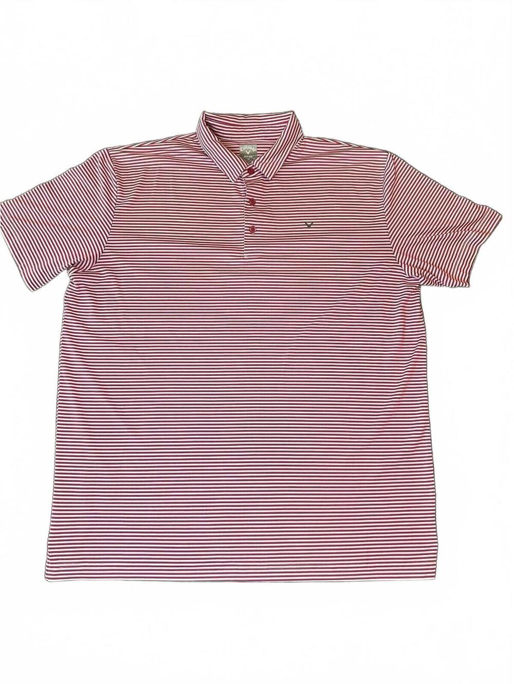 Callaway Opti-Dry Mens Striped Short sleeve Performance Golf Shirt *SHIPS TODAY*